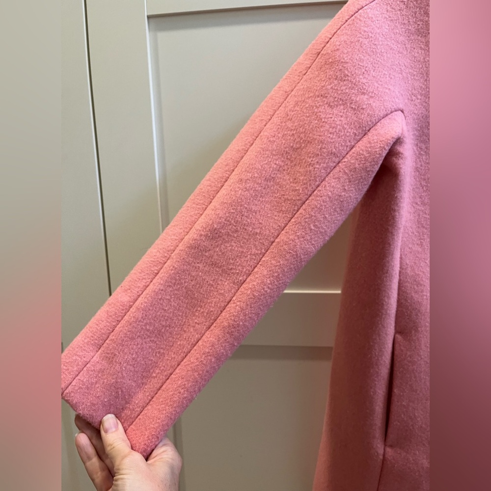 Crewcuts girls pink city pea coat size 10, worn twice - Picture 6 of 13